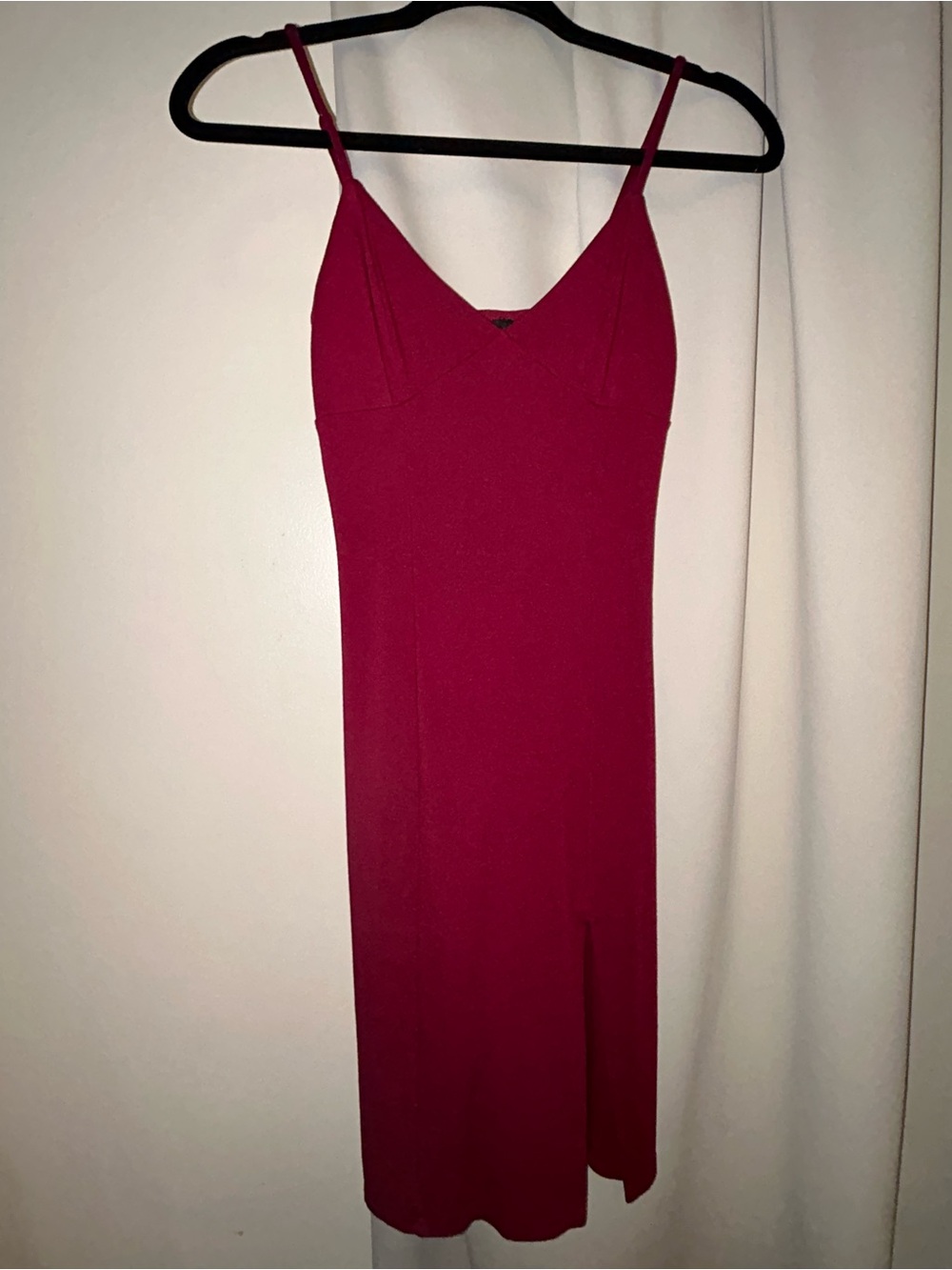 Forever 21 Magenta Slip Midi Dress